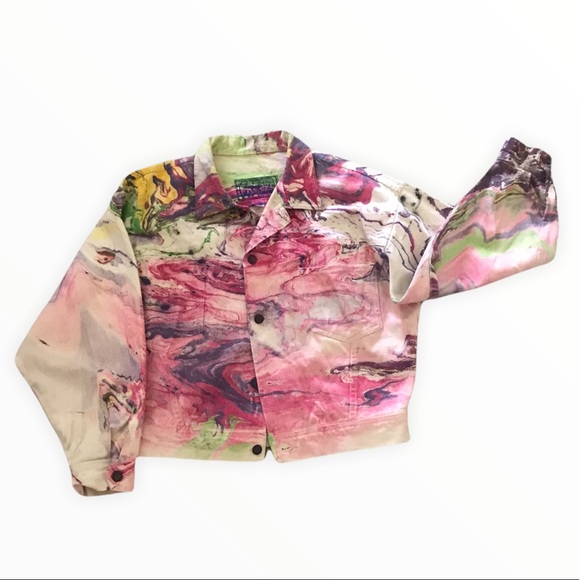 Freeze LARGE Denim “Coat of Many Colors” - Picture 5 of 7